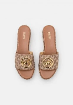 MICHAEL Michael Kors Damen SADLER WEDGE - Pantolette Flach - Luggage -MICHAEL Michael Kors 002ed9a67d594dbebb6f30e56d1d06d6