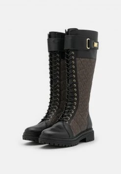 MICHAEL Michael Kors Damen STARK BOOT - Schnürstiefel - Black/brown 11 MICHAEL Michael Kors Damen STARK BOOT - Schnürstiefel - Black/brown -MICHAEL Michael Kors 014348fee49f4372aba3fcdf7c12b354