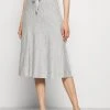 MICHAEL Michael Kors Damen LOGO TAPE MIDI SKIRT - A-Linien-Rock - Pearl Heather 1 MICHAEL Michael Kors Damen LOGO TAPE MIDI SKIRT - A-Linien-Rock - Pearl Heather -MICHAEL Michael Kors 039f6c1fc2b6471eb260390f1f078190