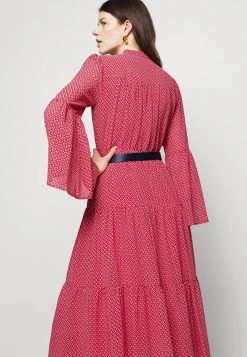 MICHAEL Michael Kors Damen PRINTED BELTED SHIFT DRESS - Blusenkleid - Crimson -MICHAEL Michael Kors 03c4b09ffbfa4de78a1895a4708c016f