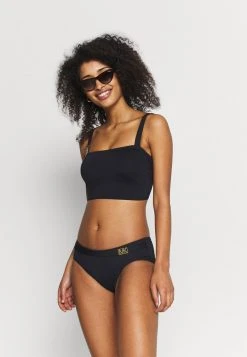 MICHAEL Michael Kors Damen LOGO SOLIDS BRALETTE - Bikini-Top - Black -MICHAEL Michael Kors 05fbef83678c405dbf61586d6bfd1989
