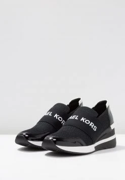 MICHAEL Michael Kors Damen FELIX TRAINER - Slipper - Black/optic White -MICHAEL Michael Kors 0a1db7cdfb25454f87411917b6a3a29e