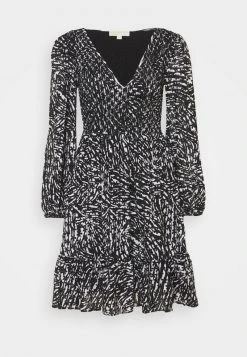 MICHAEL Michael Kors Damen ZEBRA SMOCK DRESS - Cocktailkleid/festliches Kleid - White/black -MICHAEL Michael Kors 0bb4eb78a69140ddacf0d35574aa9ede