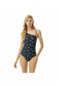 MICHAEL Michael Kors Damen SIGNATURE FEATHER - Badeanzug - New Navy