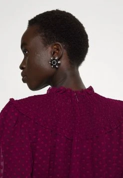 MICHAEL Michael Kors Damen CLIP SMOCKED DRESS - Freizeitkleid - Dark Ruby -MICHAEL Michael Kors 0dbe72a3199641f5aeb28df871175891