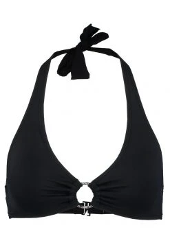 MICHAEL Michael Kors Damen ICONIC SOLIDS HALTER - Bikini-Top - Black -MICHAEL Michael Kors 0e9cea6219ef4b8c975fa4c6a6738fad
