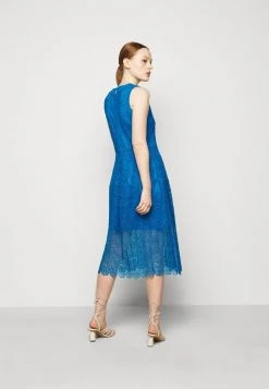 MICHAEL Michael Kors Damen MIDI DRESS - Cocktailkleid/festliches Kleid - Bright Cyan Blue -MICHAEL Michael Kors 102af792bda1406ab799a8c82cc6ad6d
