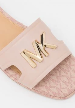 MICHAEL Michael Kors Damen KIPPY SLIDE - Pantolette Flach - Soft Pink -MICHAEL Michael Kors 104de28e201349c283e2db9b034d42b1