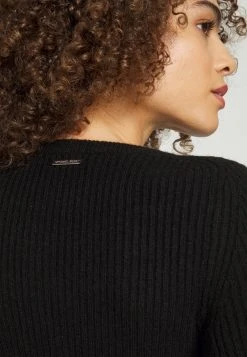 MICHAEL Michael Kors Damen CHAIN CUT OUT CROP - Strickpullover - Black 15 MICHAEL Michael Kors Damen CHAIN CUT OUT CROP - Strickpullover - Black -MICHAEL Michael Kors 11e851ae1951404f9c10e8124a954725