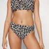 MICHAEL Michael Kors Damen LEOPARD HIGH WAISTED BOTTOM - Bikini-Hose - Khaki -MICHAEL Michael Kors 13bcc98837044d0293bfeb72b74e8d85