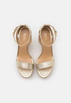MICHAEL Michael Kors Damen KIMBERLY WEDGE - High Heel Sandalette - Pale Gold -MICHAEL Michael Kors 1486572068914cb59423a9b5217fefcd