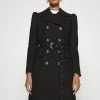 MICHAEL Michael Kors Damen PUFF SLEEVE COAT - Trenchcoat - Black -MICHAEL Michael Kors 151141975082425f91c06ad09aa8d4e9