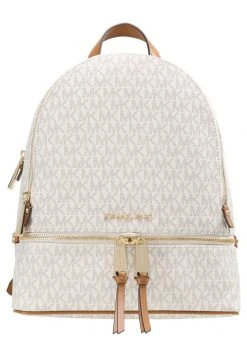 MICHAEL Michael Kors Damen RHEA ZIP BACK PACK - Tagesrucksack - Vanilla -MICHAEL Michael Kors 1797b699446b4e46a12f4566123e6553