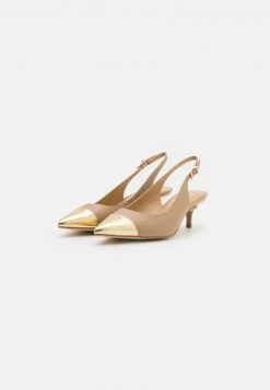 MICHAEL Michael Kors Damen KADENCE TOE CAP KITTEN - Pumps - Camel -MICHAEL Michael Kors 186aaff816a24814bd8986530364193a