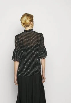 MICHAEL Michael Kors Damen LOGO BELL - Bluse - Black/ White -MICHAEL Michael Kors 18a13551d5154fdc91e8cc1d0683fc1d