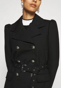 MICHAEL Michael Kors Damen PUFF SLEEVE COAT - Trenchcoat - Black -MICHAEL Michael Kors 18b52beb0e13471bb8775ac20f3286f5