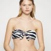 MICHAEL Michael Kors Damen REVERSIBLE TIE FRONT BANDEAU - Bikini-Top - Navy -MICHAEL Michael Kors 1bb4b8c70a974304bbc1ac030a86e857