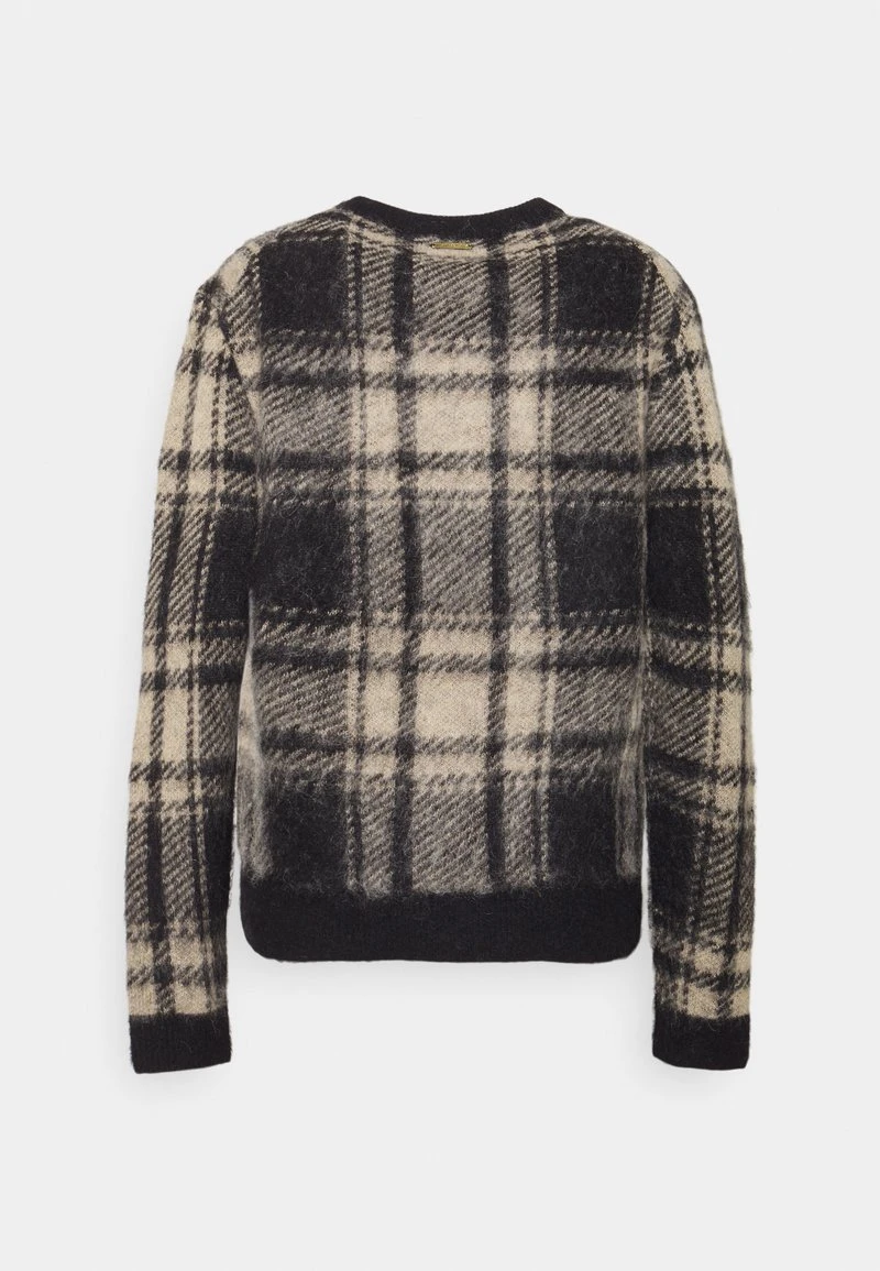 MICHAEL Michael Kors Damen BRUSHED PLAID CROP - Strickpullover - Khaki 4 MICHAEL Michael Kors Damen BRUSHED PLAID CROP - Strickpullover - Khaki - Image 2