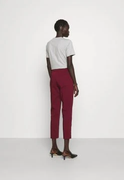 MICHAEL Michael Kors Damen CROP PANT WITH SLIT - Stoffhose - Dark Ruby -MICHAEL Michael Kors 1c7f8b1e073b4953abeae06d16922347