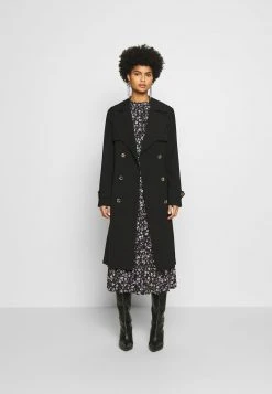 MICHAEL Michael Kors Damen DRAPY - Trenchcoat - Black -MICHAEL Michael Kors 1d2a00401a1c4c13a8192d8d183a947c