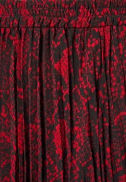 MICHAEL Michael Kors Damen PLEATED MIDI SKIRT - A-Linien-Rock - Crimson -MICHAEL Michael Kors 1de050e7fc06485ea1b8b867ed5de673