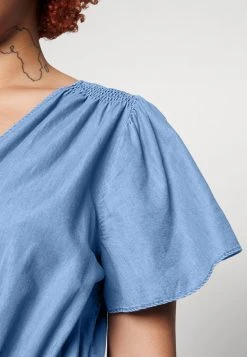 MICHAEL Michael Kors Damen WRAP DRESS - Freizeitkleid - Light Cadet Wash -MICHAEL Michael Kors 1ed8ee556bd14766b32f2db3b6f9b042