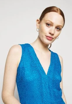 MICHAEL Michael Kors Damen MIDI DRESS - Cocktailkleid/festliches Kleid - Bright Cyan Blue -MICHAEL Michael Kors 20833f0667d542c89d699e7c37aa28f9