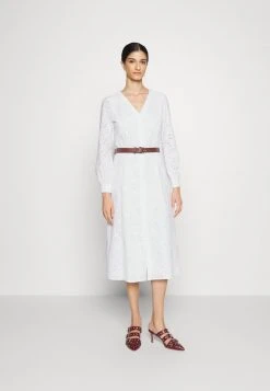 MICHAEL Michael Kors Damen PALM EYELET KATE DRESS - Blusenkleid - White