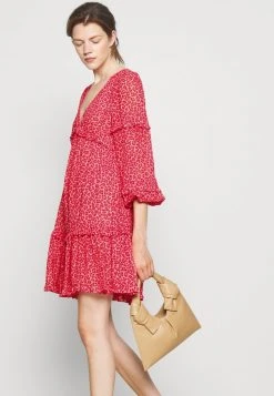 MICHAEL Michael Kors Damen TENTY CHEETAH MINI DRESS - Freizeitkleid - Blush Pink -MICHAEL Michael Kors 22f9d4e702534cba80262cb3ed2585db