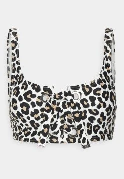 MICHAEL Michael Kors Damen LEOPARD UP BRALETTE - Bikini-Top - Khaki -MICHAEL Michael Kors 23a0501b9b05461b85eac4aae91e3c7e