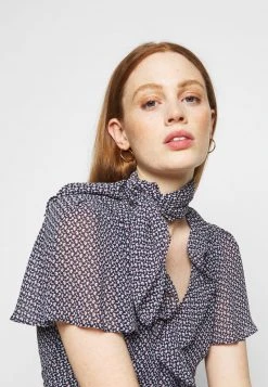 MICHAEL Michael Kors Damen PRINTED MIDI DRESS - Freizeitkleid - Blue -MICHAEL Michael Kors 24c782d0c5cd40d79a4b32d55bbcfe94