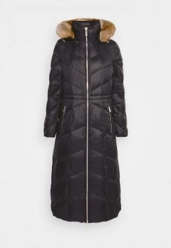 MICHAEL Michael Kors Damen DOG WALKER LENGTH BELTED COAT HOOD RIM - Daunenmantel - Black -MICHAEL Michael Kors 25b8263cdd5d4543ac46ee823f50e6cd