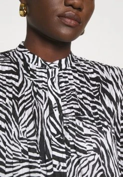 MICHAEL Michael Kors Damen LAWN ZEBRA MINI - Blusenkleid - White/black -MICHAEL Michael Kors 25c20fb37f934078b21b911cf72002a4