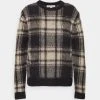 MICHAEL Michael Kors Damen BRUSHED PLAID CROP - Strickpullover - Khaki -MICHAEL Michael Kors 2bef541fa00542e799bf2d91edbb4c89