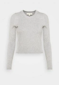 MICHAEL Michael Kors Damen TAPE CREW - Strickpullover - Pearl Heather -MICHAEL Michael Kors 2ce3e96e835e48c483fb1eedc477a85a