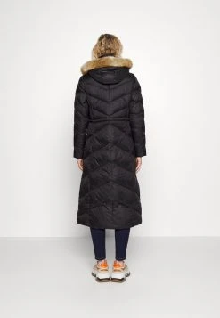MICHAEL Michael Kors Damen DOG WALKER LENGTH BELTED COAT HOOD RIM - Daunenmantel - Black -MICHAEL Michael Kors 2e03dee1d16e4d9da680c46335d5c352