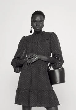 MICHAEL Michael Kors Damen CLIP SMOCKED DRESS - Freizeitkleid - Dark Ruby -MICHAEL Michael Kors 2e1275f504784233a069fb71ba6f5dfa