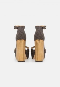 MICHAEL Michael Kors Damen PORTER ANKLE STRAP - High Heel Sandalette - Brown -MICHAEL Michael Kors 317c2a4ac5df49cfa3f4ddd1c64f44df