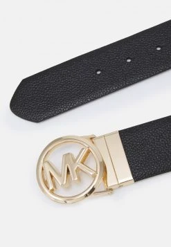 MICHAEL Michael Kors Damen REVERSIBLE BELT - Gürtel - Black/luggage/gold-coloured -MICHAEL Michael Kors 332b644a84c14b6f9ac3f9313dd2166a