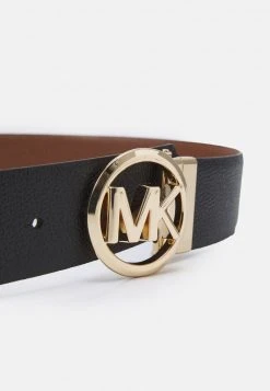 MICHAEL Michael Kors Damen REVERSIBLE BELT - Gürtel - Black/luggage/gold-coloured -MICHAEL Michael Kors 340153f2f8004b43b2f89592a847bddb