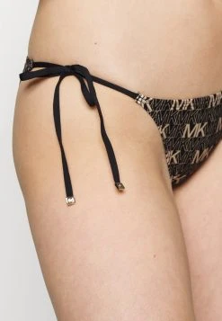 MICHAEL Michael Kors Damen MONOGRAM SIDE TIE BOTTOM - Bikini-Hose - Black -MICHAEL Michael Kors 356ed588ae774c4294ff55791f3a1888