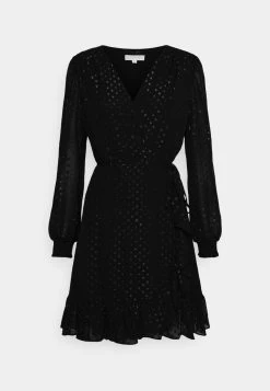 MICHAEL Michael Kors Damen CLIP WRAP - Cocktailkleid/festliches Kleid - Black -MICHAEL Michael Kors 364f71d1eb0042f2b770d1bececb925f