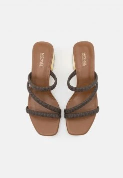 MICHAEL Michael Kors Damen LANA MULE - Pantolette Hoch - Brown -MICHAEL Michael Kors 3734f9c2252f459795780f8fe5700aa3
