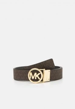 MICHAEL Michael Kors Damen LOGO REVERSIBLE BELT - Gürtel - Black/brown/gold -MICHAEL Michael Kors 3830588958254df0a499239649ed66f9