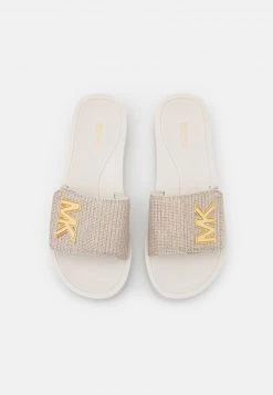 MICHAEL Michael Kors Damen PLATFORM SLIDE - Pantolette Flach - Champagne -MICHAEL Michael Kors 386c13fc0ab44a50837c8157dcb6dcec