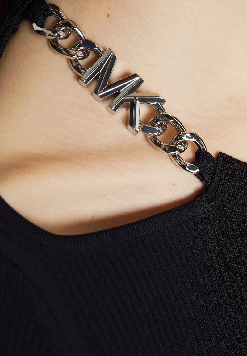 MICHAEL Michael Kors Damen CHAIN CUTOUT FITTED - Strickpullover - Black 10 MICHAEL Michael Kors Damen CHAIN CUTOUT FITTED - Strickpullover - Black - Image 8