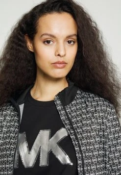 MICHAEL Michael Kors Damen SEQN LOGO TEE - T-Shirt Print - Black -MICHAEL Michael Kors 3983f36baa2b42bda5d0fee5c9d5f40a