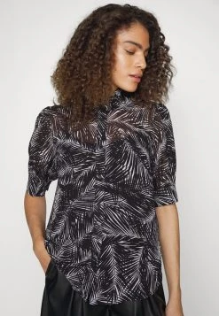 MICHAEL Michael Kors Damen PALM SHORT PUFF - Bluse - White/black 11 MICHAEL Michael Kors Damen PALM SHORT PUFF - Bluse - White/black -MICHAEL Michael Kors 3a28ef8222f7496d947d8c7aa5387e54