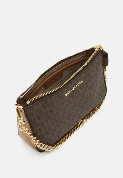 MICHAEL Michael Kors Damen JET SET CHAIN POUCHETTE - Clutch - Brown -MICHAEL Michael Kors 3b6db9d901f74cd187146bb7ebee4bc9