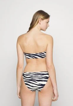 MICHAEL Michael Kors Damen REVERSIBLE TIE FRONT BANDEAU - Bikini-Top - Navy -MICHAEL Michael Kors 3bf30db83aa44533b04c9ce4d158a09e
